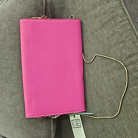 💥50% sale💥NEW Urban Expressions pink kelli clutch fuscia #1225 - Picture 5 of 7